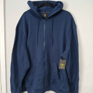 Athletic Works Navy Blue Zip Up Hoodie With Pockets. Men Size 3XL. NWT.